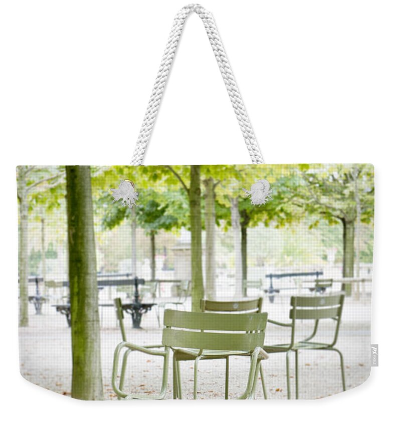 Photography Weekender Tote Bag featuring the photograph Quiet moment at Jardin Luxembourg by Ivy Ho