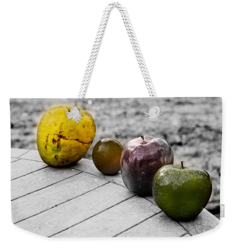 Quince Weekender Tote Bag featuring the photograph Quince by Metaphor Photo