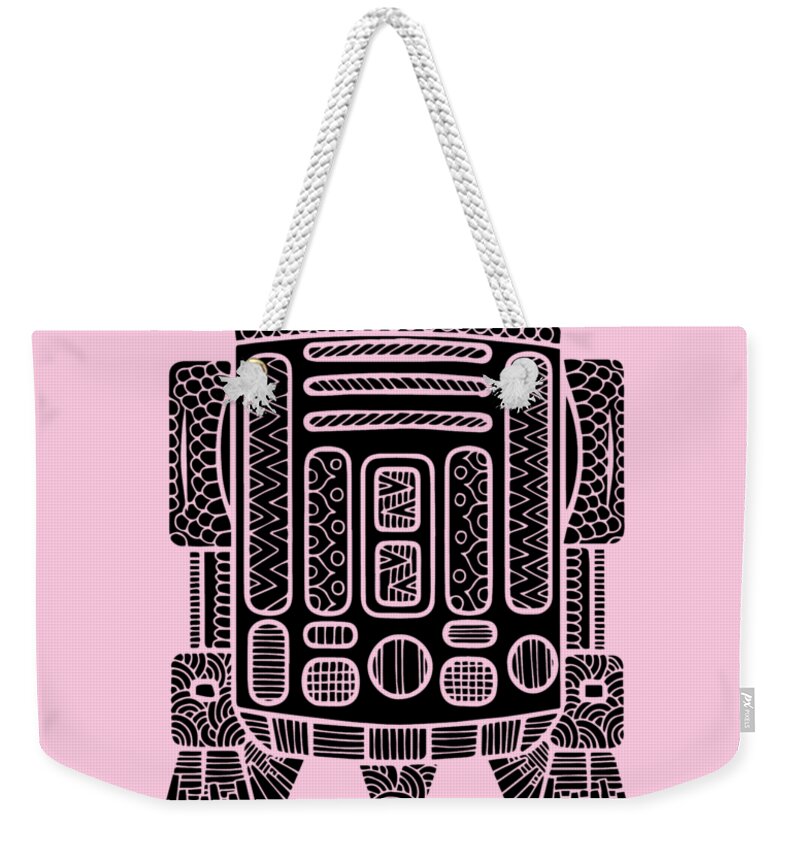 R2d2 Weekender Tote Bag featuring the mixed media R2 D2 - Star Wars Art by Studio Grafiikka