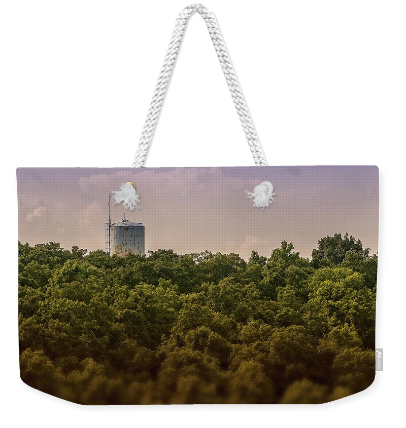 Antenna Weekender Tote Bag featuring the photograph Radioactive Landscape by Jim Shackett