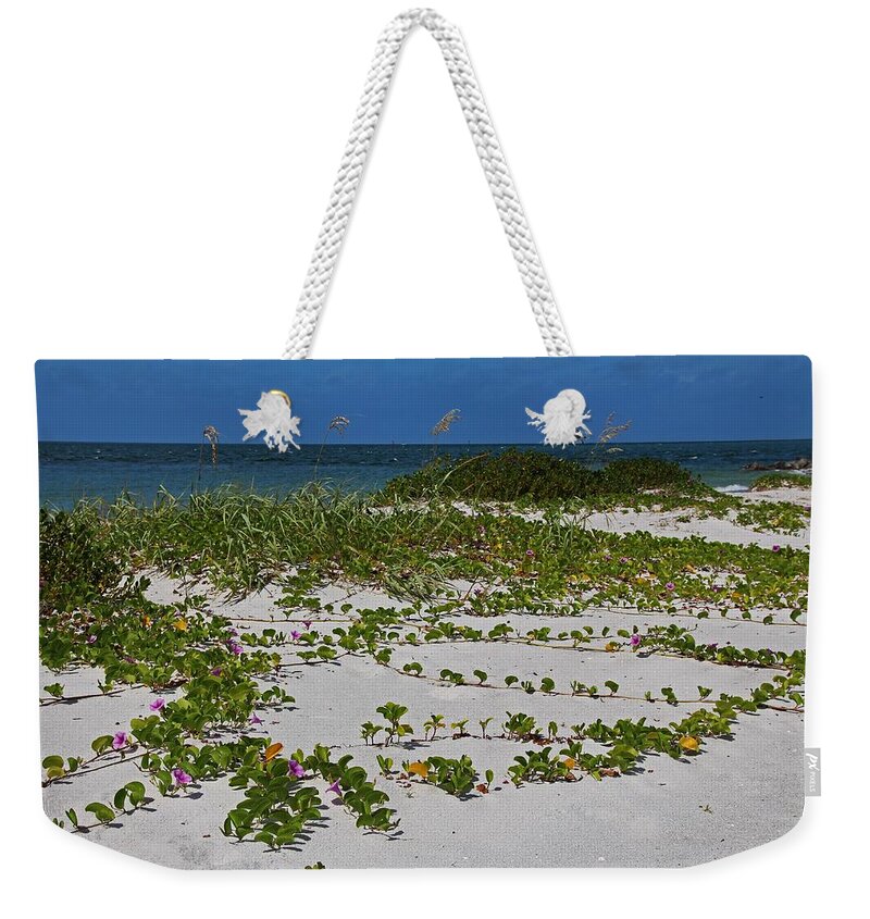 Railroad Vines Weekender Tote Bag featuring the photograph Railroad Vines on Boca III by Michiale Schneider