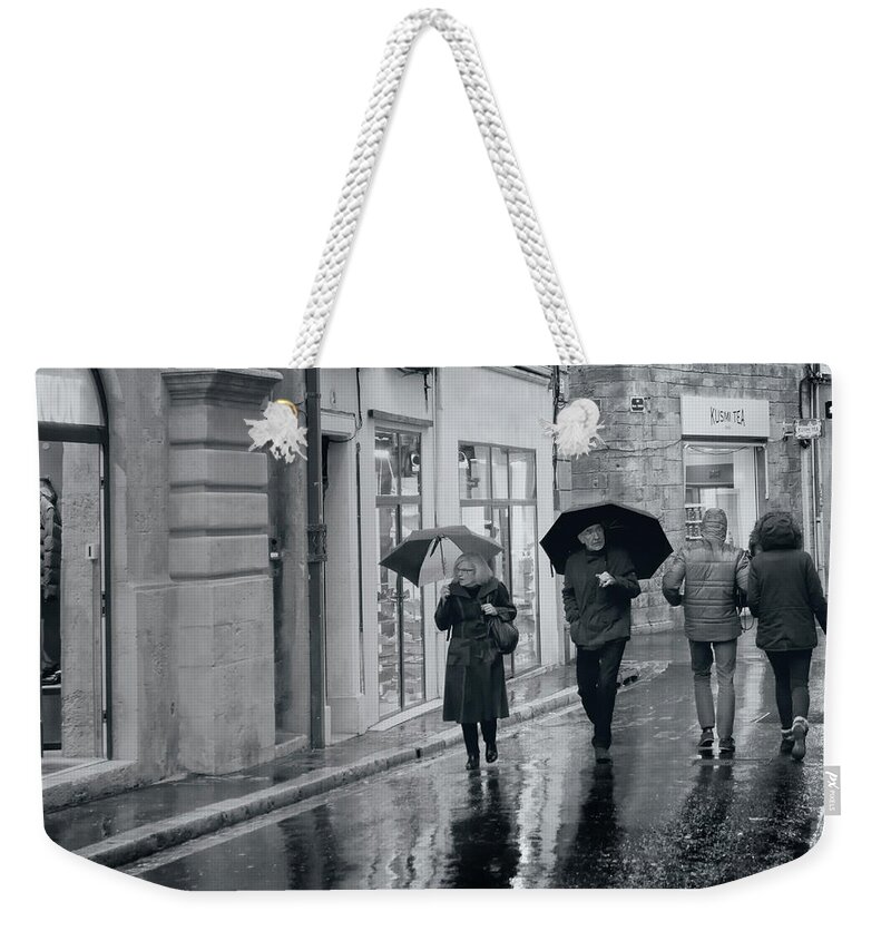 Rain Weekender Tote Bag featuring the photograph Rain by Jessica Levant