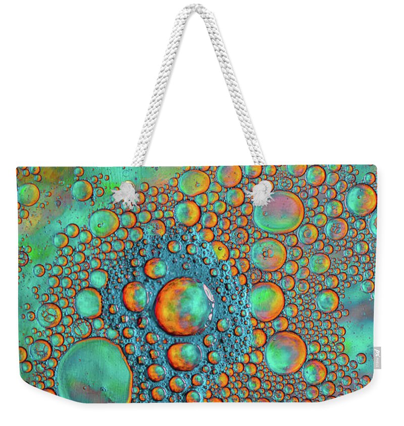 Oil Weekender Tote Bag featuring the photograph Rainbow Color Flow by Bruce Pritchett