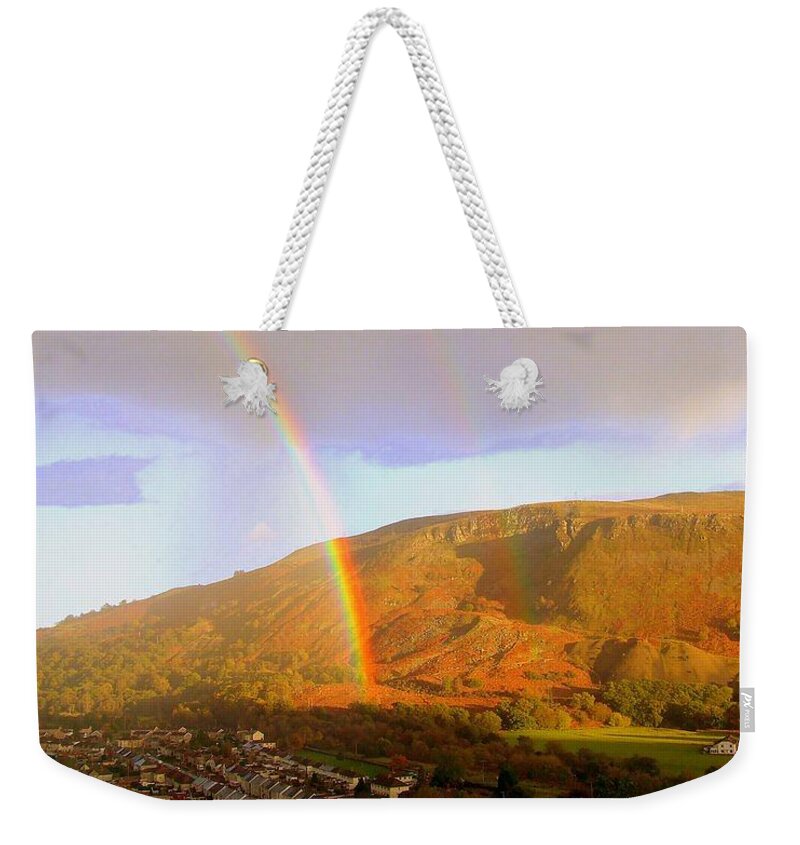 Rainbows Weekender Tote Bag featuring the photograph Rainbow Valley by Rusty Gladdish