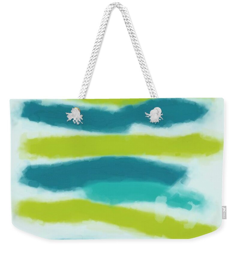 Art Weekender Tote Bag featuring the painting Rainy Day by Celestial Images