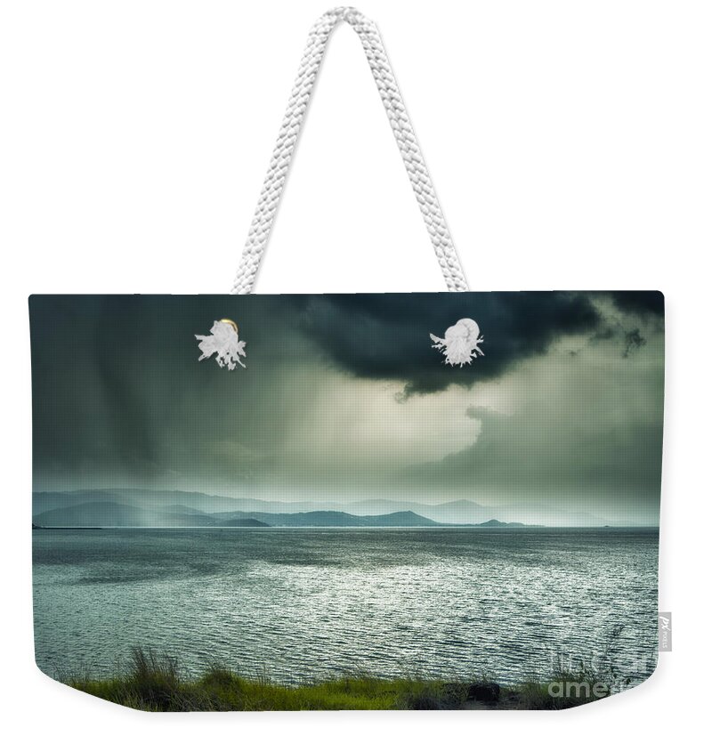 Michelle Meenawong Weekender Tote Bag featuring the photograph Rainy Mood by Michelle Meenawong