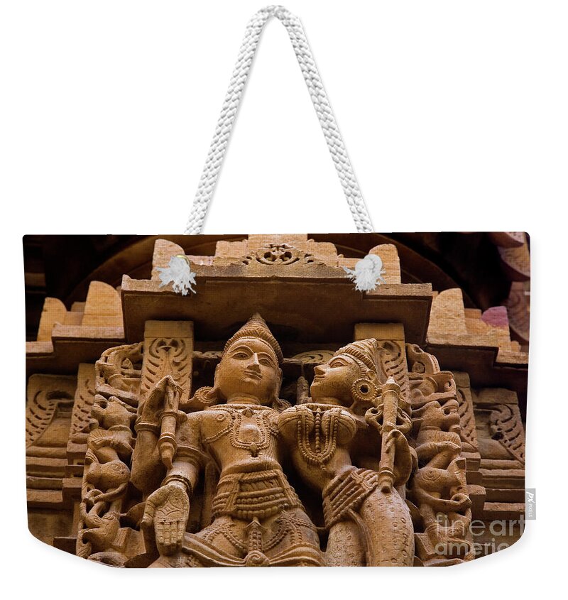 Statue Weekender Tote Bag featuring the photograph Rajashtan_d293 by Craig Lovell
