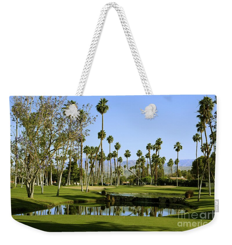 Rancho Mirage Golf Course Weekender Tote Bag featuring the photograph Rancho Mirage Golf Course by Nina Prommer