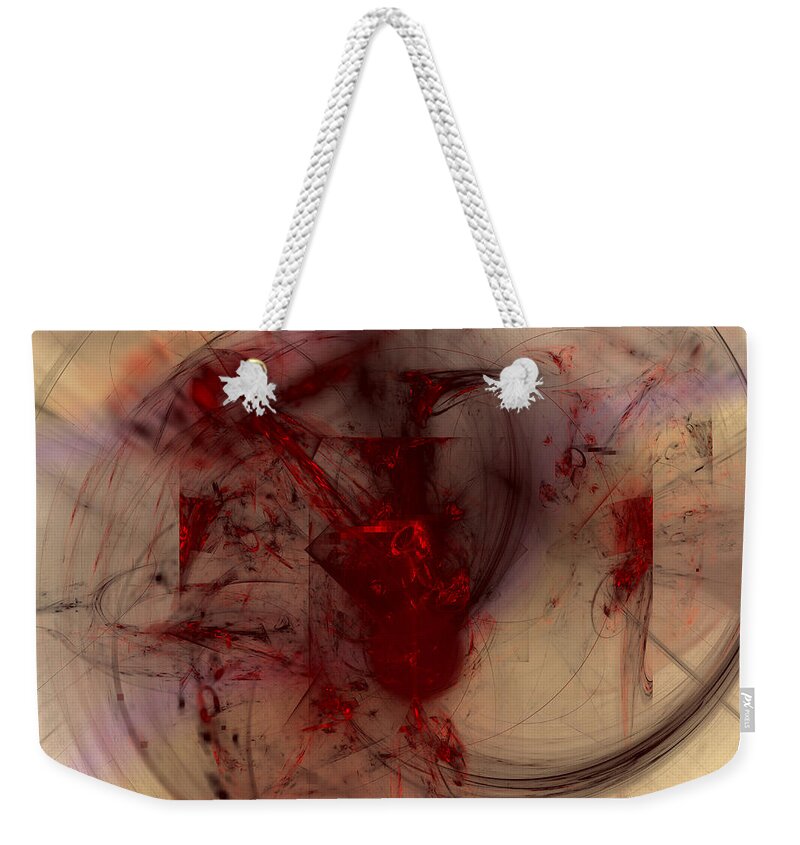Art Weekender Tote Bag featuring the digital art Rare Groove by Jeff Iverson