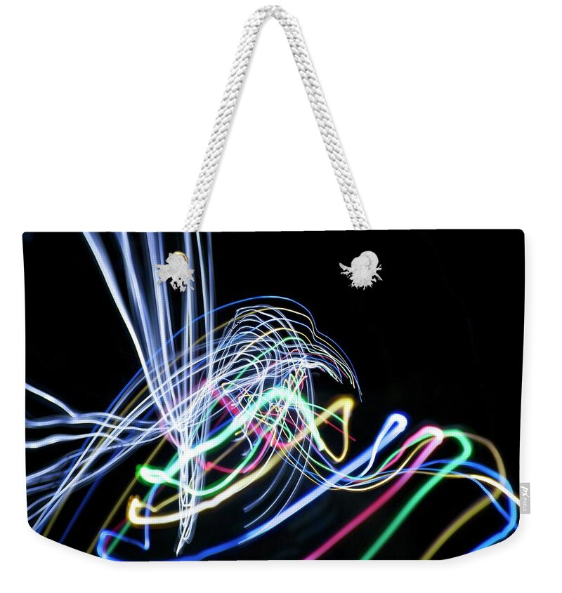 Raven Weekender Tote Bag featuring the photograph Raven in the Night by Ellery Russell