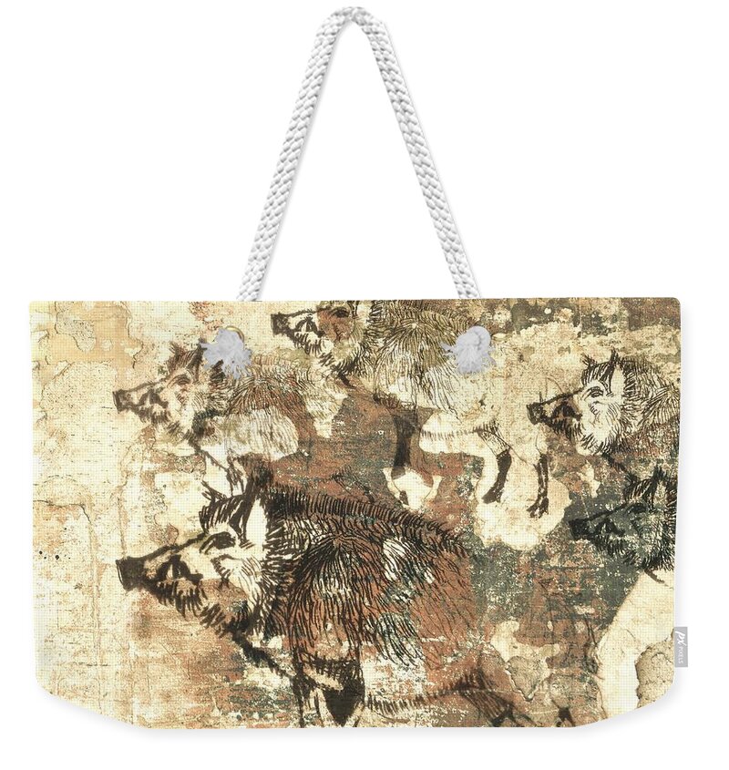 Razorbacks Weekender Tote Bag featuring the photograph Razorbacks 2 by Larry Campbell