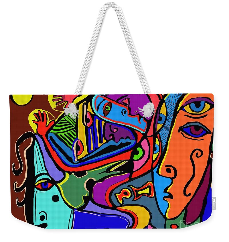  Weekender Tote Bag featuring the digital art Reaching for the sun by Hans Magden