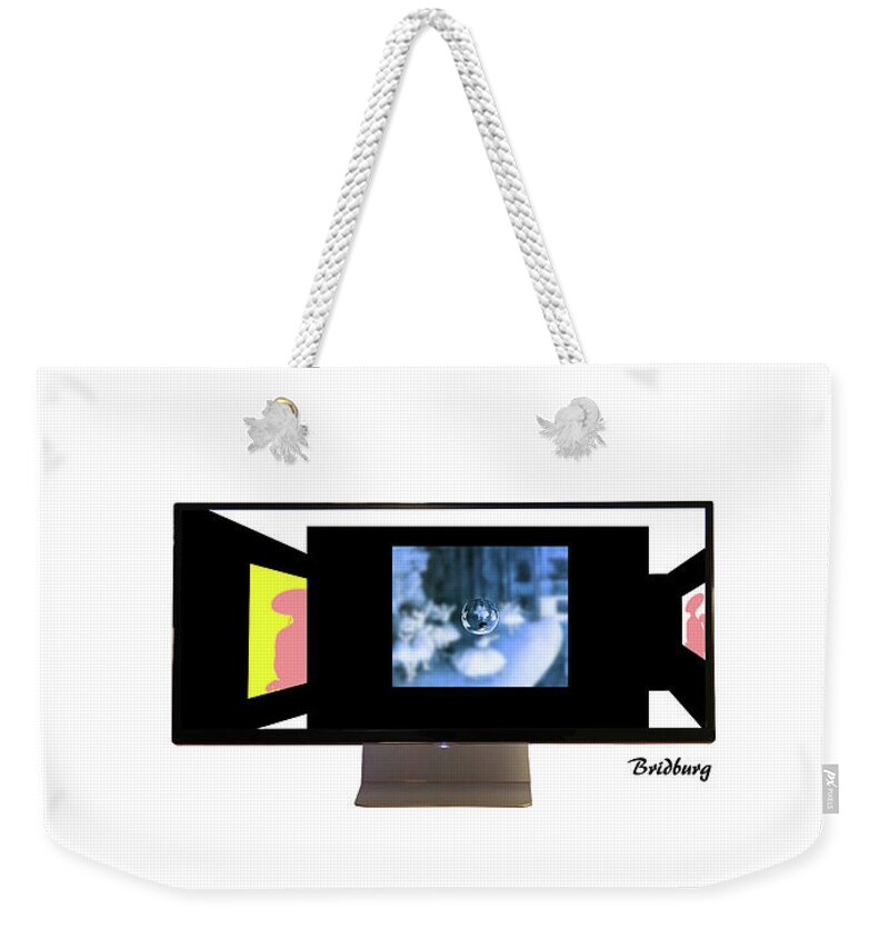 Postmodernism Weekender Tote Bag featuring the digital art Recent 8 by David Bridburg