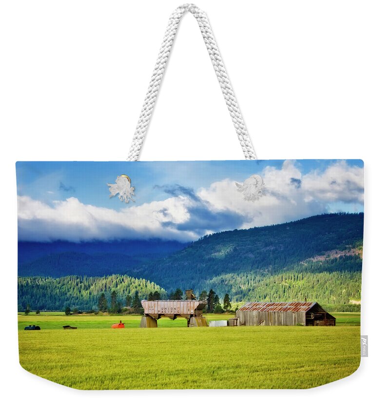 North Idaho Weekender Tote Bag featuring the photograph Recycled by Albert Seger