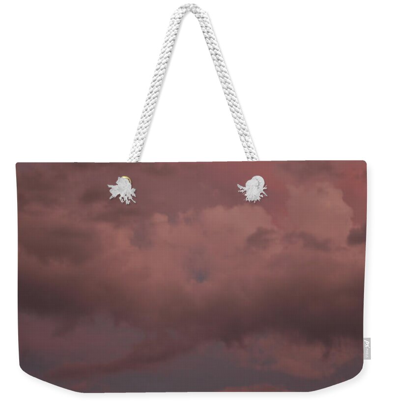 Red Cloud Iv Weekender Tote Bag featuring the photograph Red Clouds IV by Dylan Punke