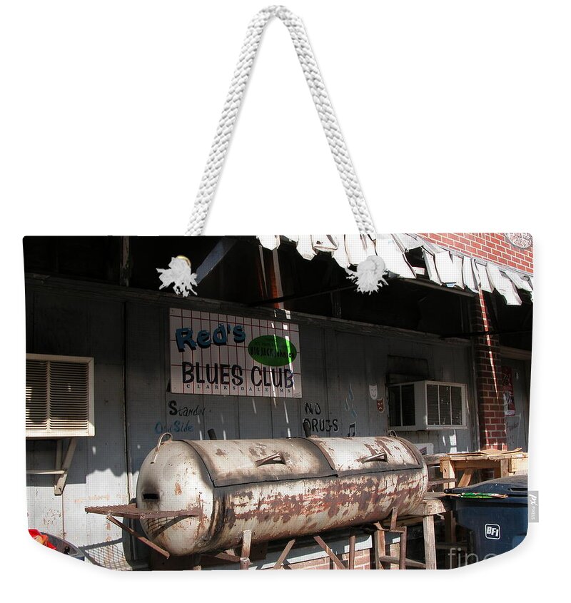 Mississippi Weekender Tote Bag featuring the photograph Red's Blues Club by Jim Goodman