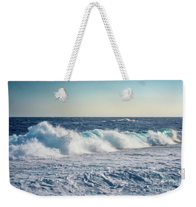 Africa Weekender Tote Bag featuring the photograph Reef Break On The Morning Light by Hannes Cmarits