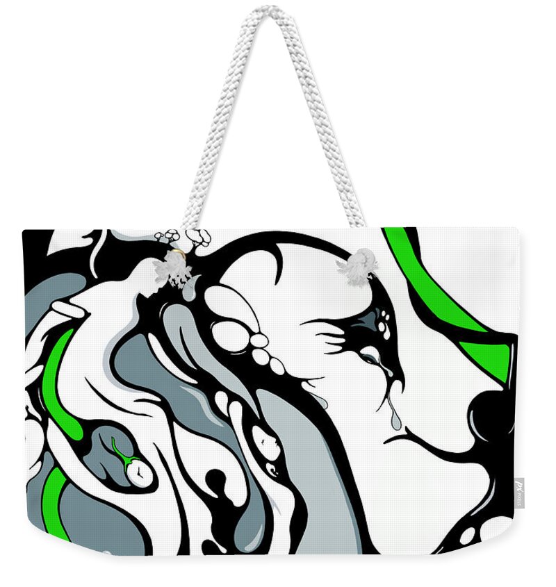 Female Weekender Tote Bag featuring the digital art Reflection by Craig Tilley