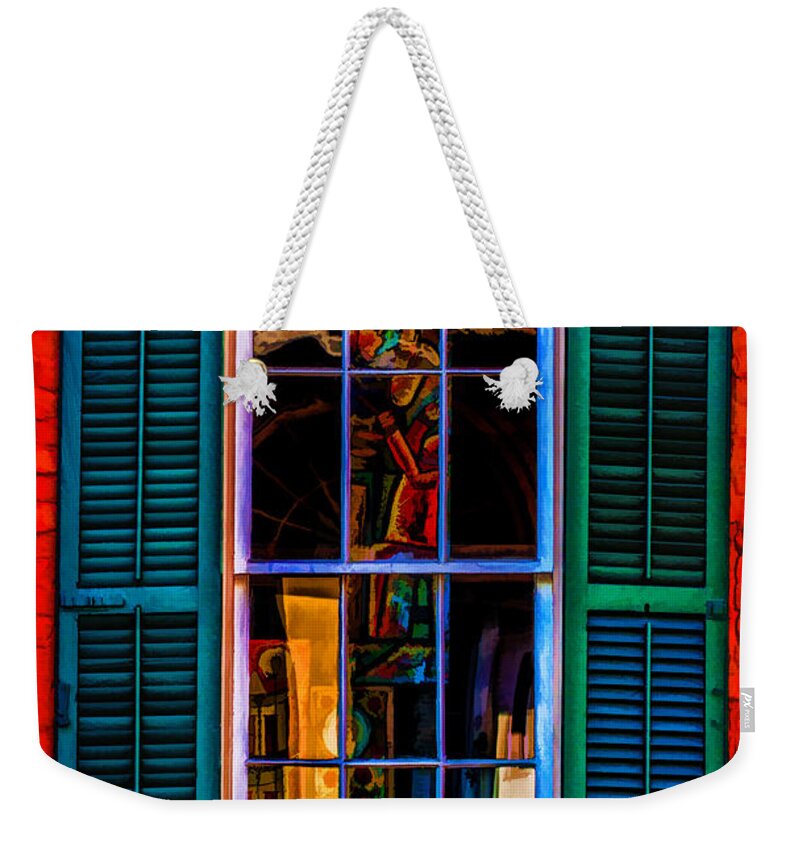 Reflections Weekender Tote Bag featuring the photograph Reflections And Artwork by Frances Ann Hattier
