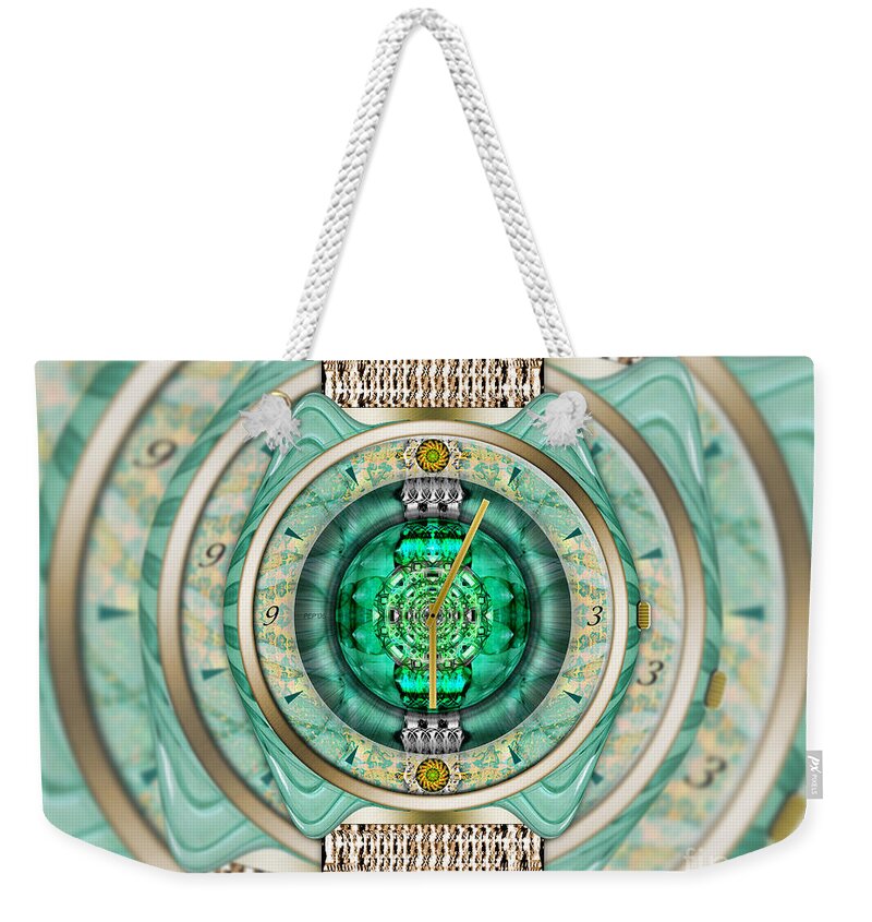 Time Weekender Tote Bag featuring the digital art Reflections of Time by Phil Perkins