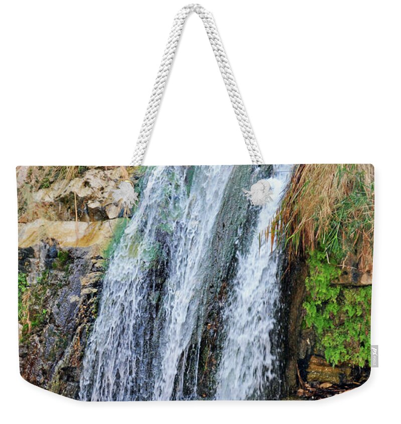 Refreshing Weekender Tote Bag featuring the photograph Refreshing Waters by Lydia Holly