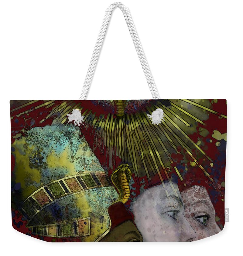 Reincarnate Weekender Tote Bag featuring the digital art Reincarnate by Carol Jacobs