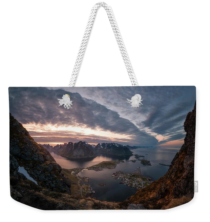 Reine Weekender Tote Bag featuring the photograph Reine by Tor-Ivar Naess