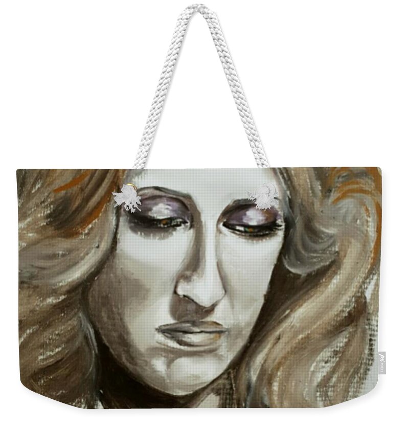 Nostalgia Weekender Tote Bag featuring the painting Remembering San Francisco by Alexandria Weaselwise Busen