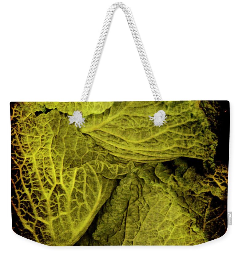 Renaissance Weekender Tote Bag featuring the photograph Renaissance Chinese Cabbage by Jennifer Wright