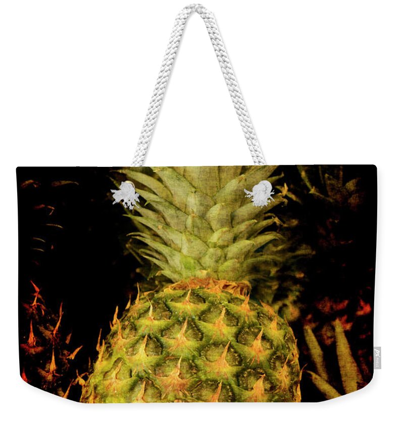 Renaissance Weekender Tote Bag featuring the photograph Renaissance Pineapple by Jennifer Wright