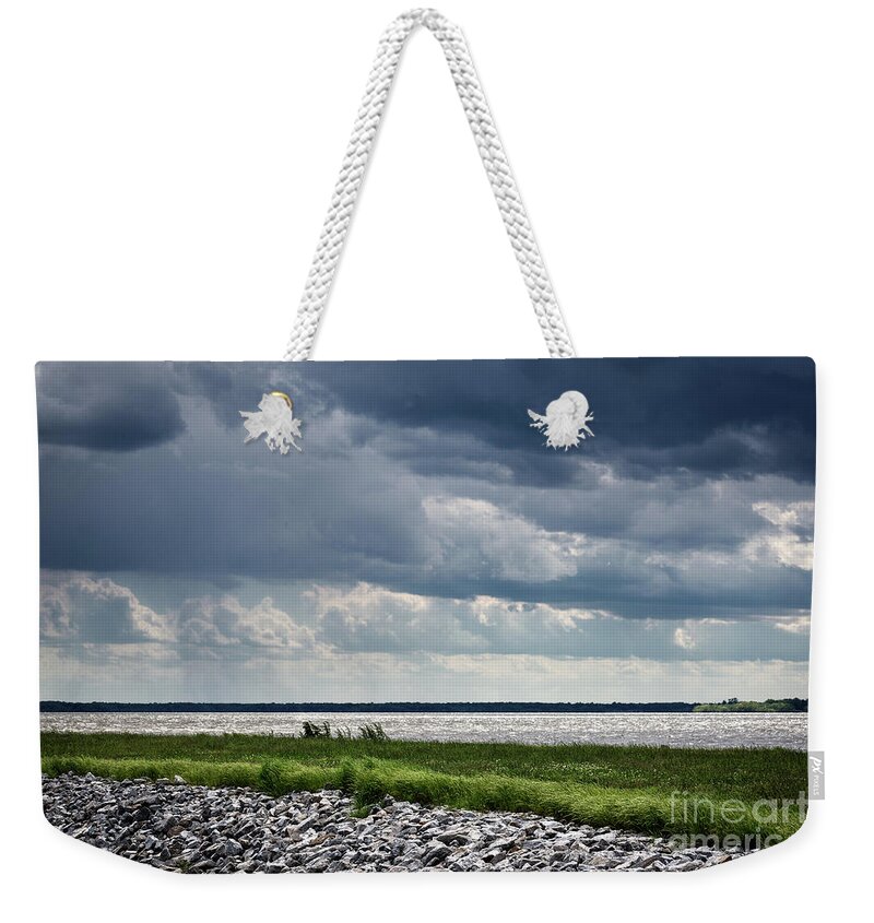 Rend Lake Weekender Tote Bag featuring the photograph Rend Lake by Andrea Silies