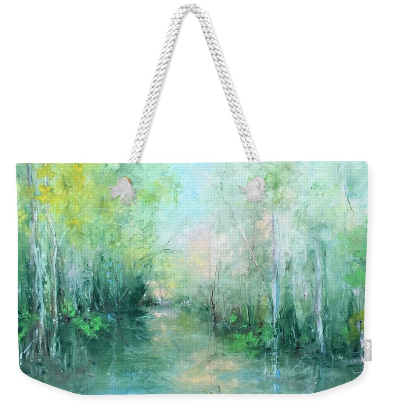  Weekender Tote Bag featuring the painting Reoccurring Dream by Robin Miller-Bookhout