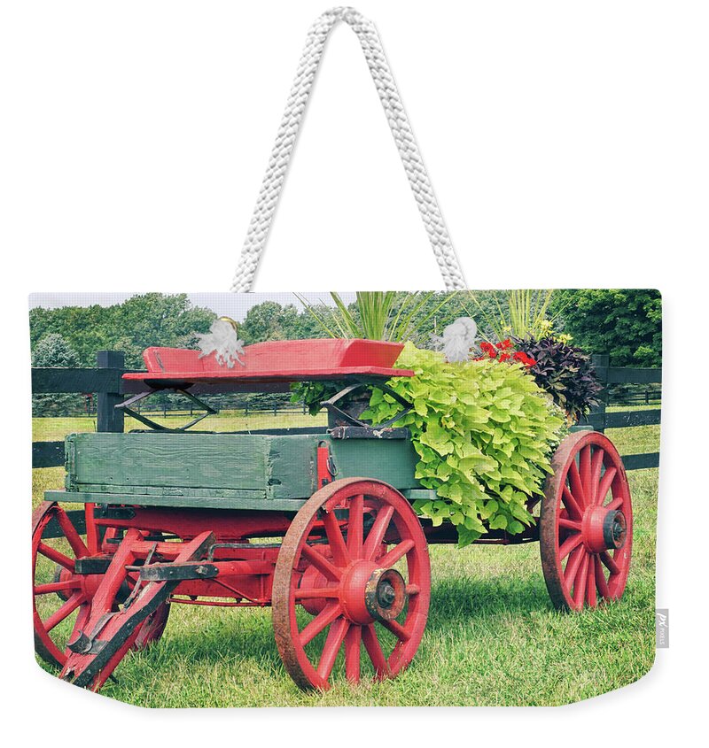 Wagon Weekender Tote Bag featuring the photograph Repurposed by Kathi Mirto