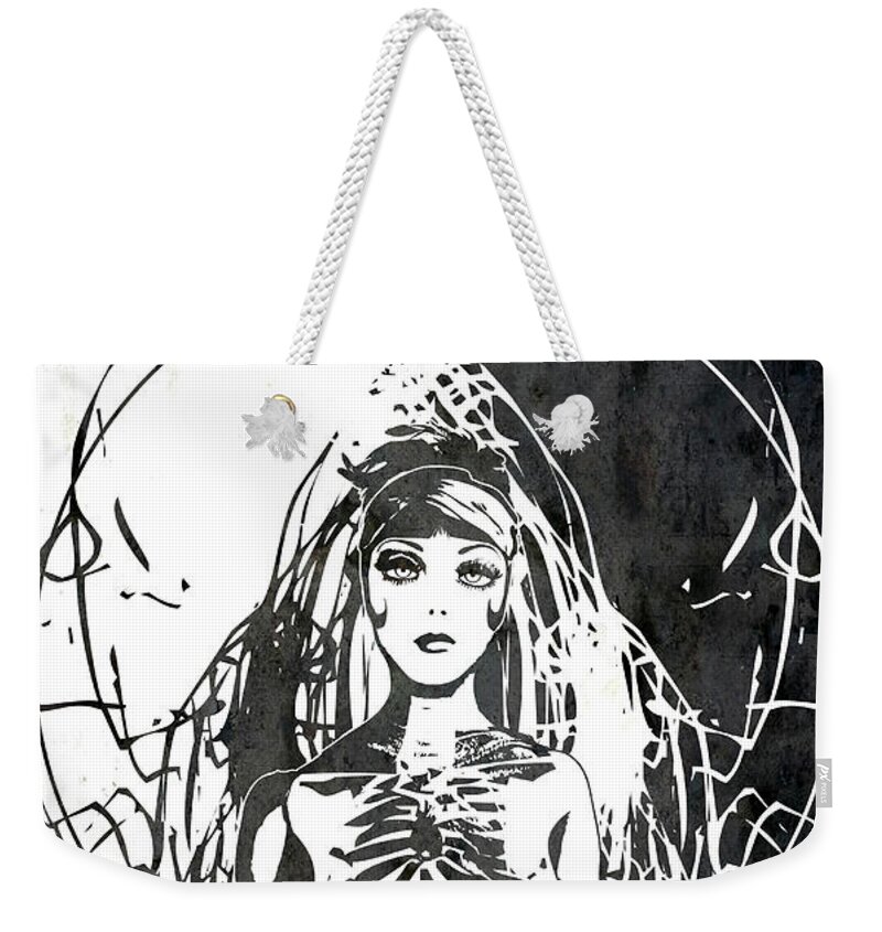Female Weekender Tote Bag featuring the digital art Restart by Jason Casteel