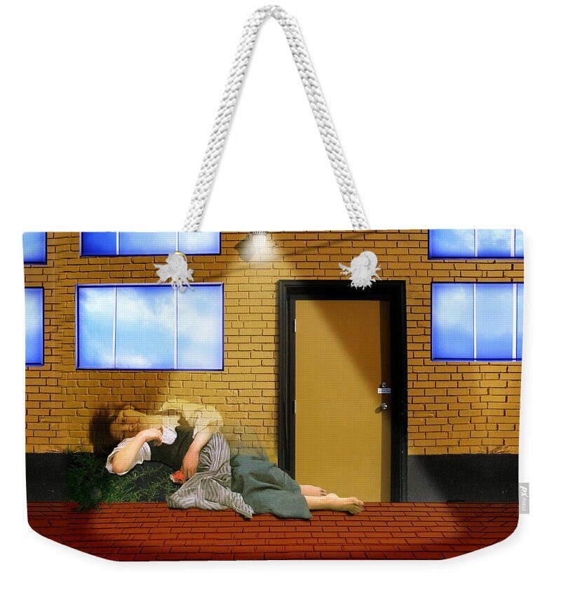 Rest At Harvest Weekender Tote Bag featuring the painting Resting under the Light by Gravityx9 Designs