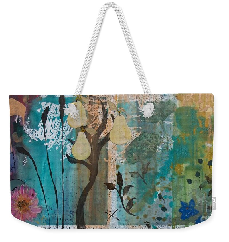 Rhapsody Weekender Tote Bag featuring the painting Rhapsody by Robin Pedrero