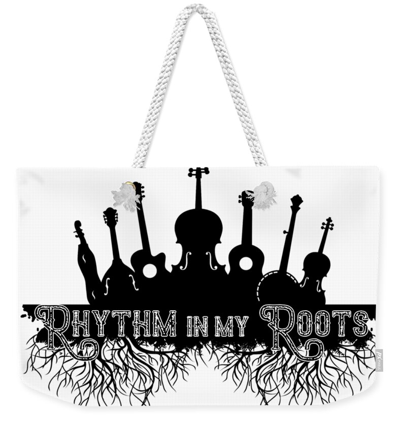 Rhythm And Roots Weekender Tote Bag featuring the digital art Rhythm in my Roots by Heather Applegate