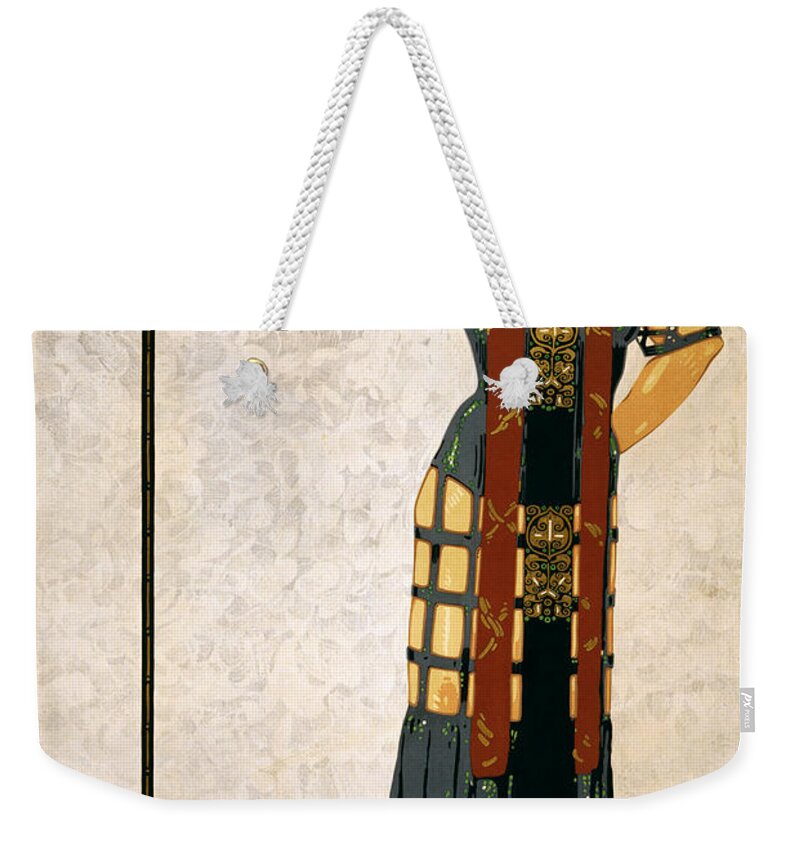 Art Deco Weekender Tote Bag featuring the painting Richard Strauss-Woche 1910 poster by Vincent Monozlay
