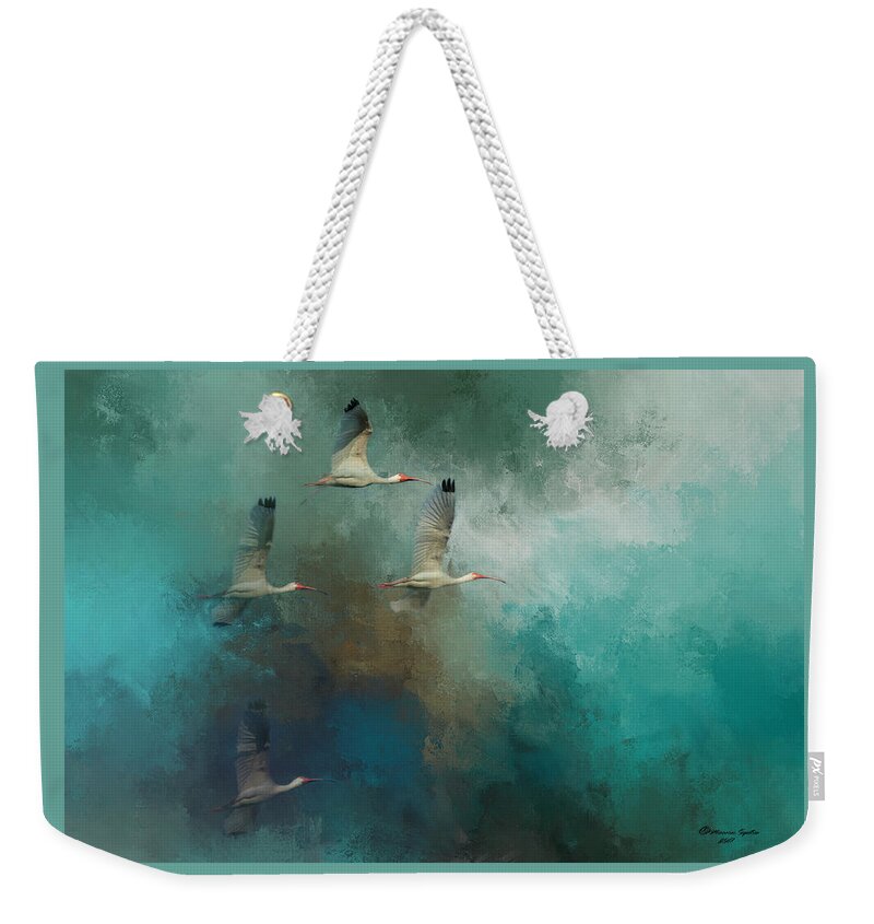 Birds Weekender Tote Bag featuring the photograph Riding The Winds by Marvin Spates