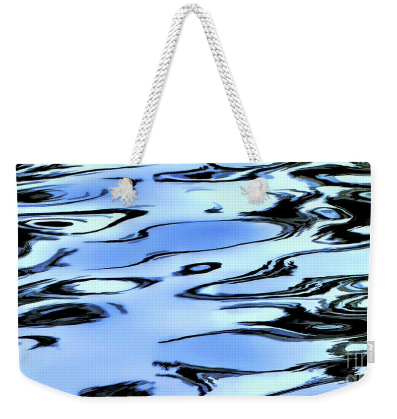 Water Weekender Tote Bag featuring the photograph Ripples In Blue by Adam Olsen