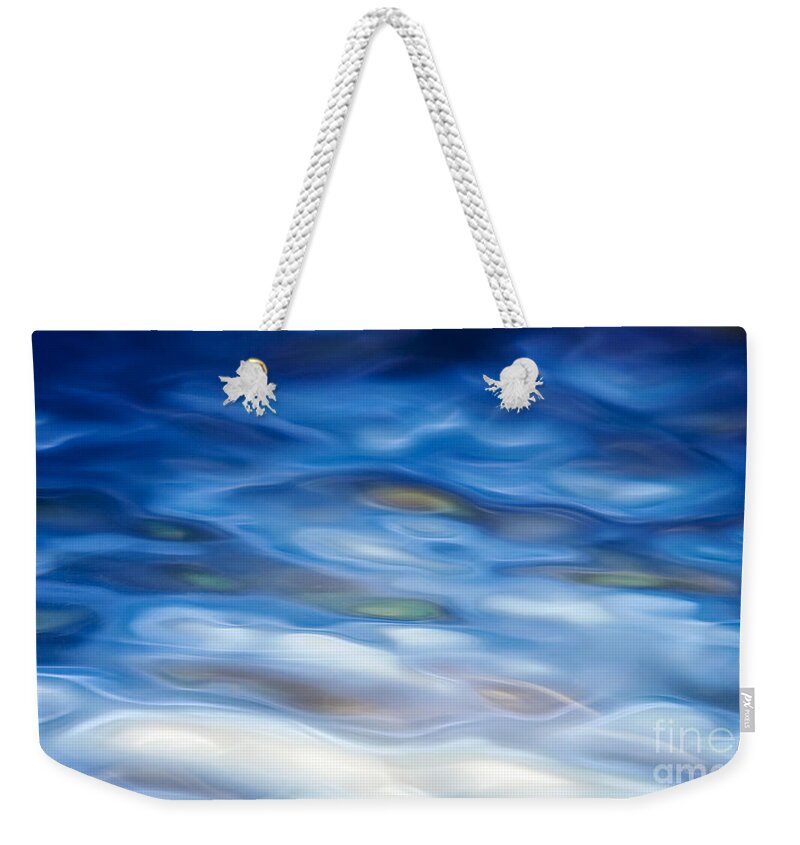 Water Weekender Tote Bag featuring the photograph Rippling Blue by Tim Gainey