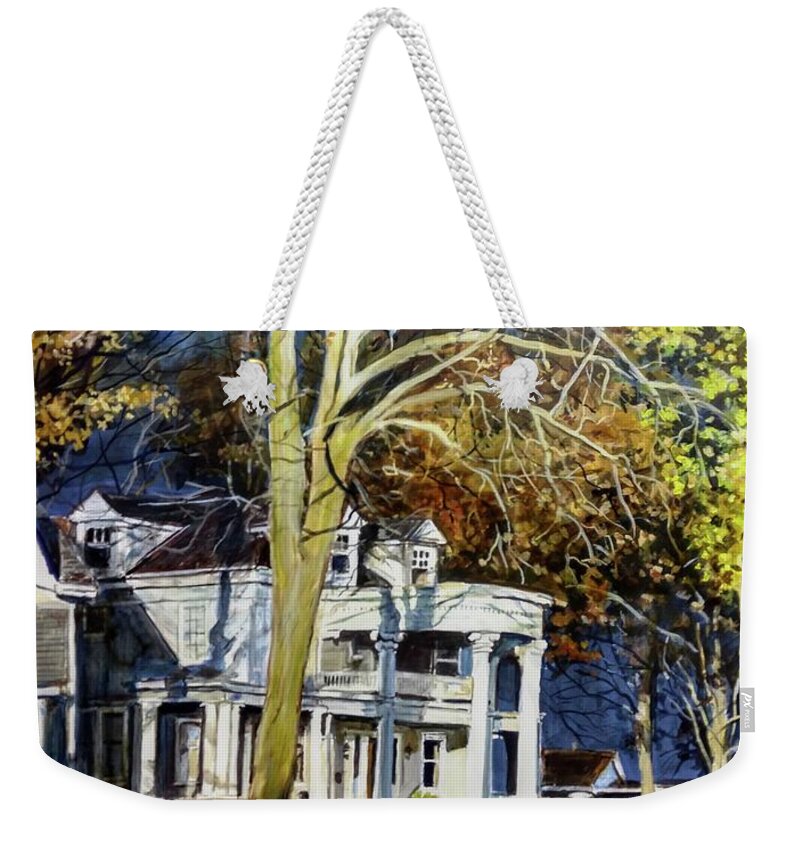 House Weekender Tote Bag featuring the painting Rise Above The Storm by William Brody