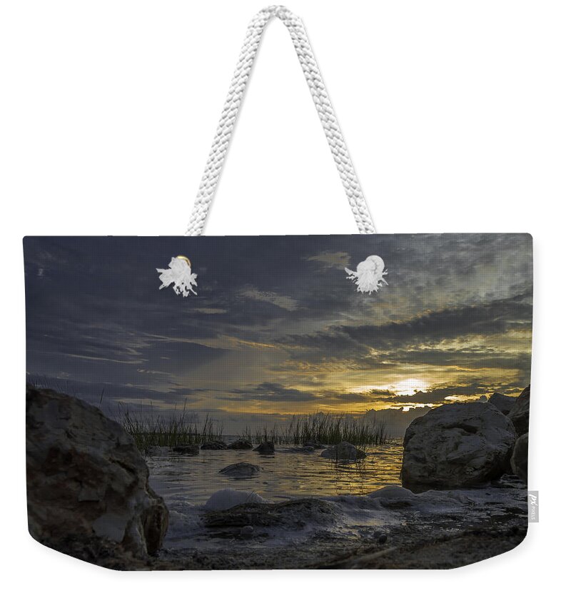Sunrise Weekender Tote Bag featuring the photograph Rise and Shine by Leticia Latocki