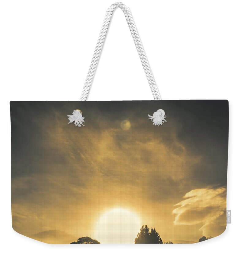 Farm Weekender Tote Bag featuring the photograph Rise and shine by Jorgo Photography
