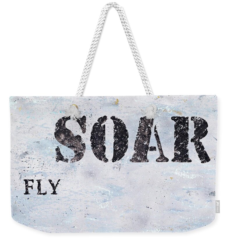 Adventure Weekender Tote Bag featuring the painting Rise Elevate Fly Soar by Tamara Nelson