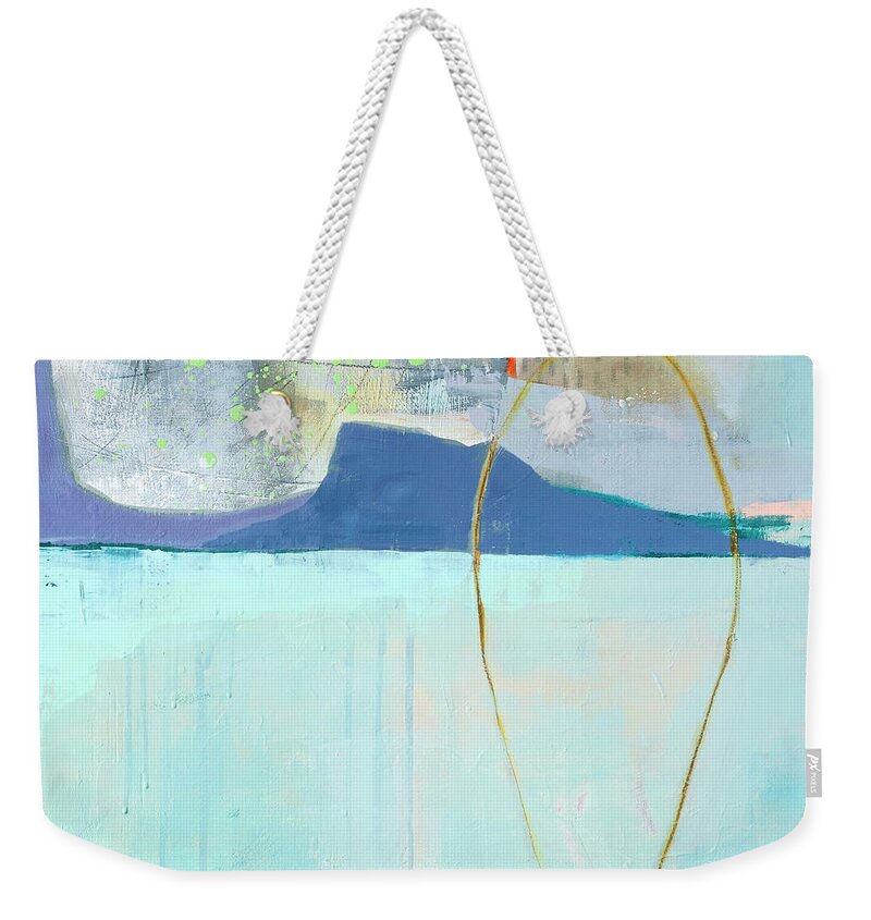Abstract Art Weekender Tote Bag featuring the painting Rising by the Second by Jane Davies