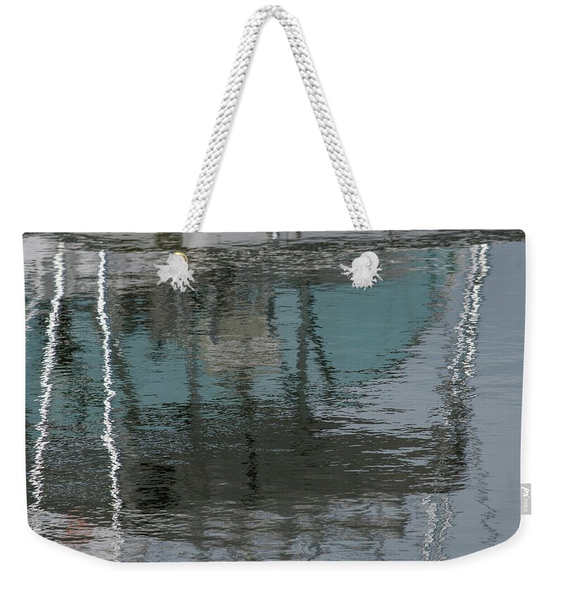 Abstracts Weekender Tote Bag featuring the photograph River Blues by Robert Potts