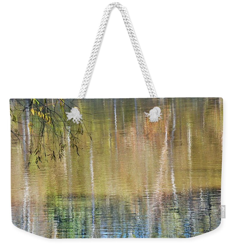 River Weekender Tote Bag featuring the photograph River Mystique by Jan Gelders