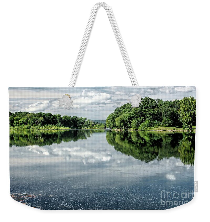 River Weekender Tote Bag featuring the photograph River View by Nicki McManus