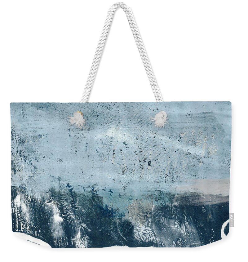 Abstract Weekender Tote Bag featuring the painting River Walk 2- Art by Linda Woods by Linda Woods